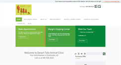 Desktop Screenshot of deserttailsanimalclinic.com